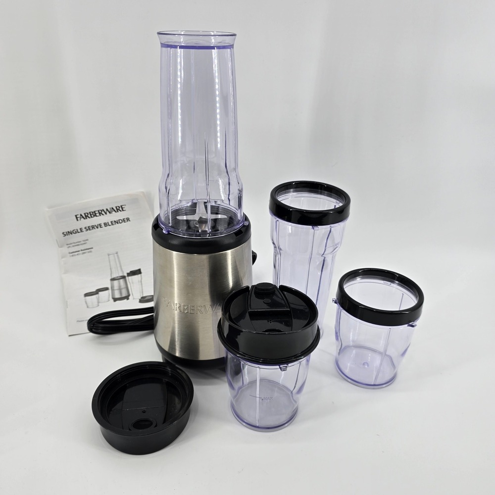 Farberware Single Serve Blender 16249 Brushed Stainless Steel Silver New w/o Box